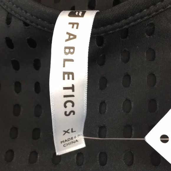 Fabletics Sweatshirt Womens XL Black Tilly Neoprene Dreams‎ Pullover - Picture 12 of 15